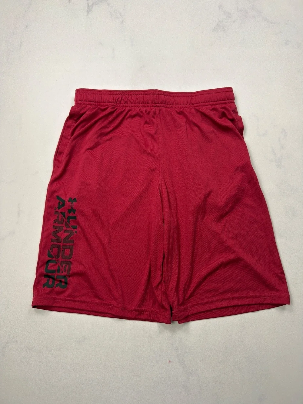 Under Armour Athletic Shorts Red Loose Fit - Boys XL